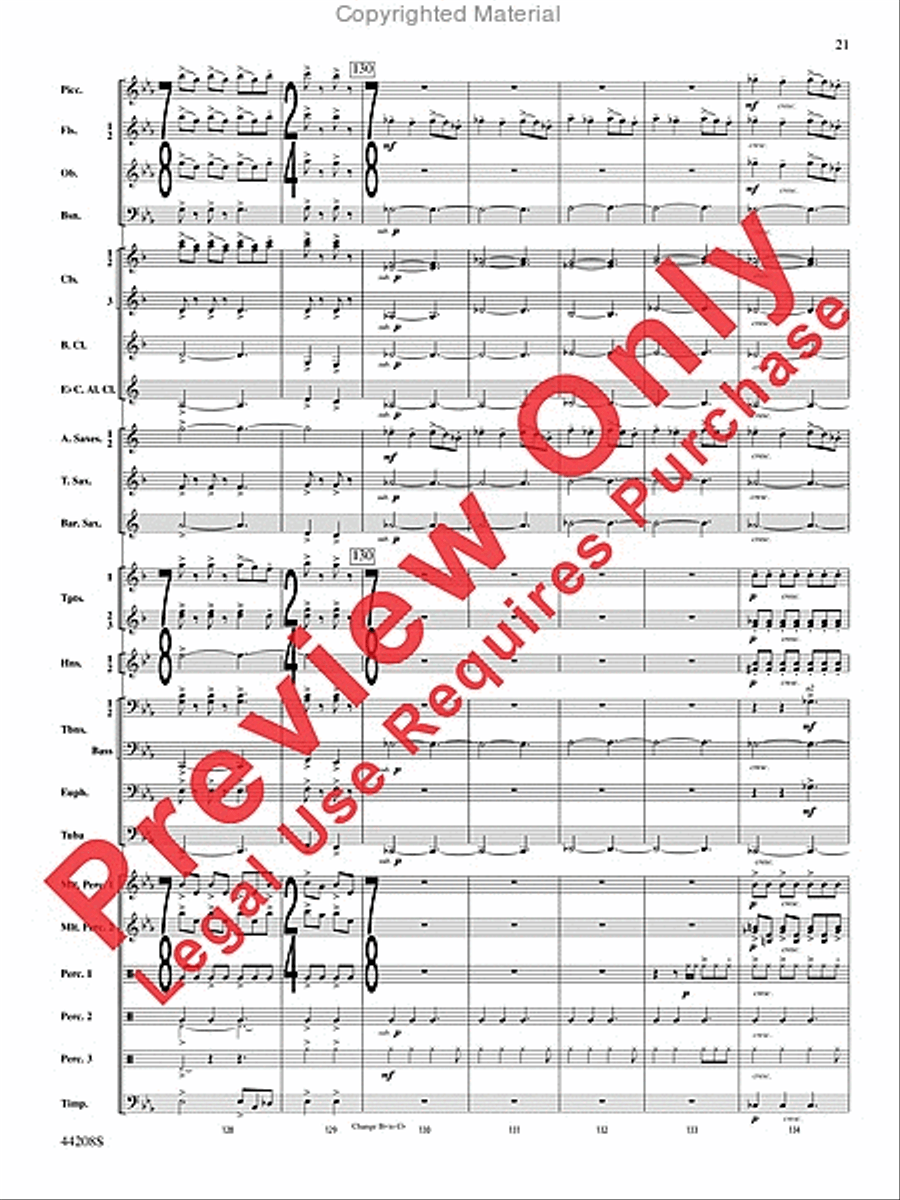 Undecim Concert Band scores gallery preview page 22