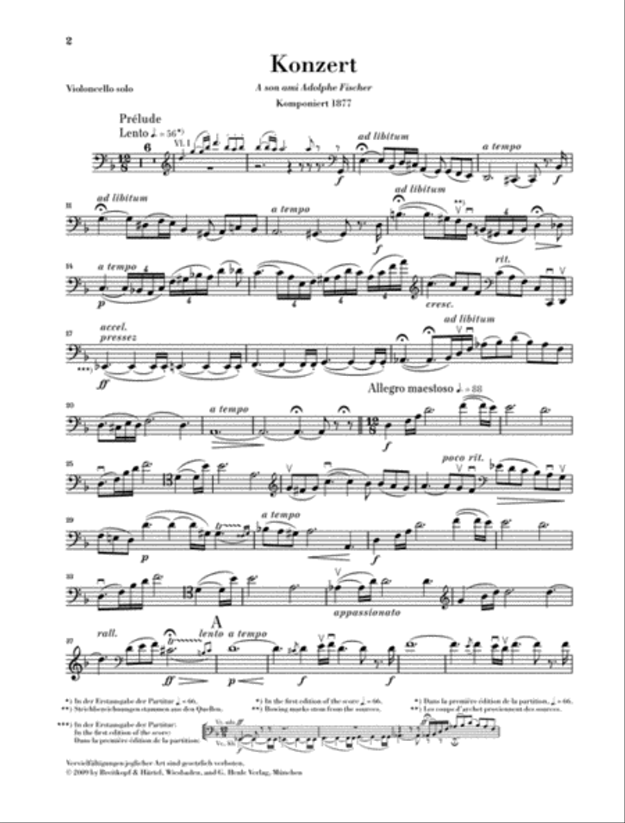 Violoncello Concerto in D minor Piano Accompaniment scores gallery preview page 5