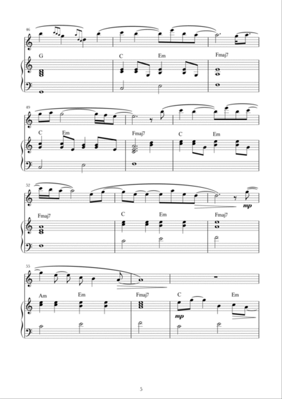 What Was I Made For? Flute scores gallery preview page 5