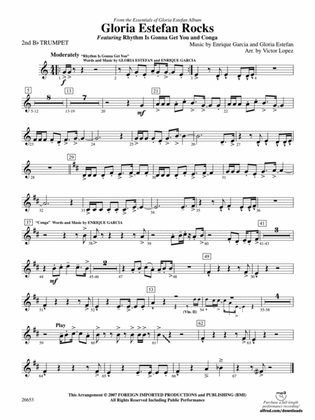 Gloria Estefan Rocks: 2nd B-flat Trumpet