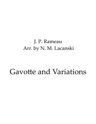 Book cover for Gavotte and Variations