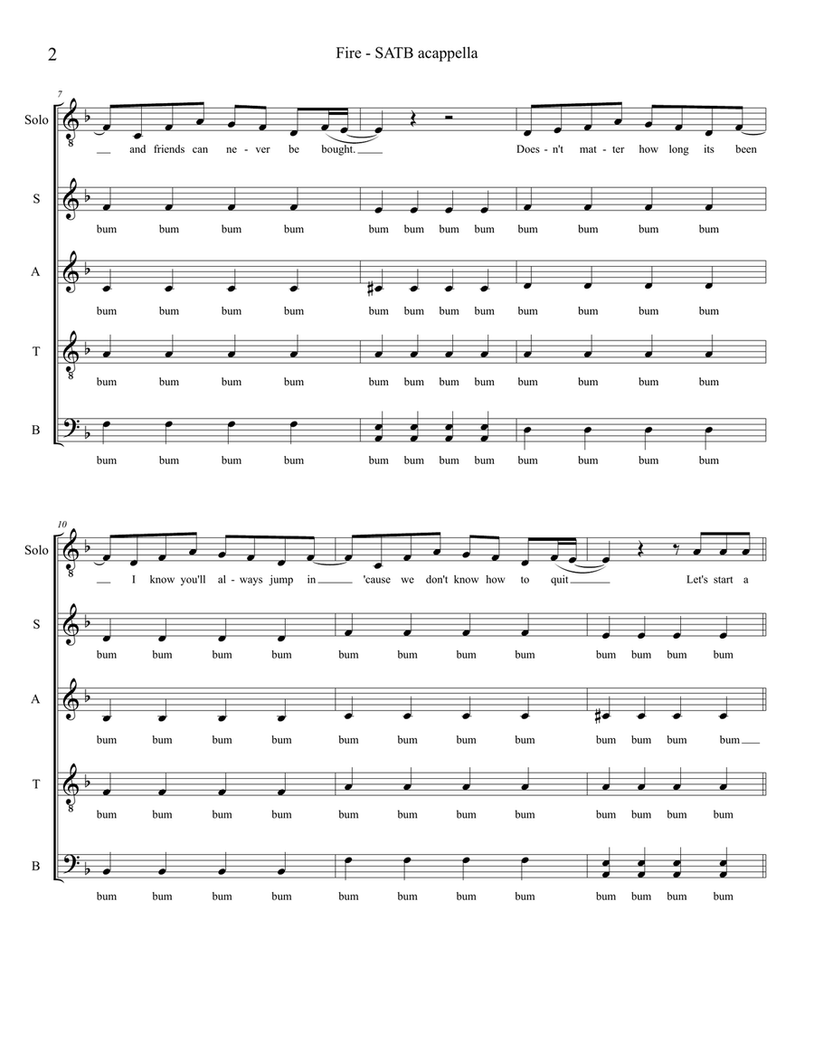 Fire 4-Part scores gallery preview page 2
