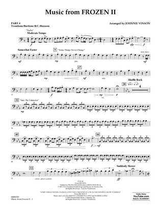 Music from Disney's Frozen 2 (arr. Johnnie Vinson) - Pt.4 - Trombone/Bar. B.C./Bsn.