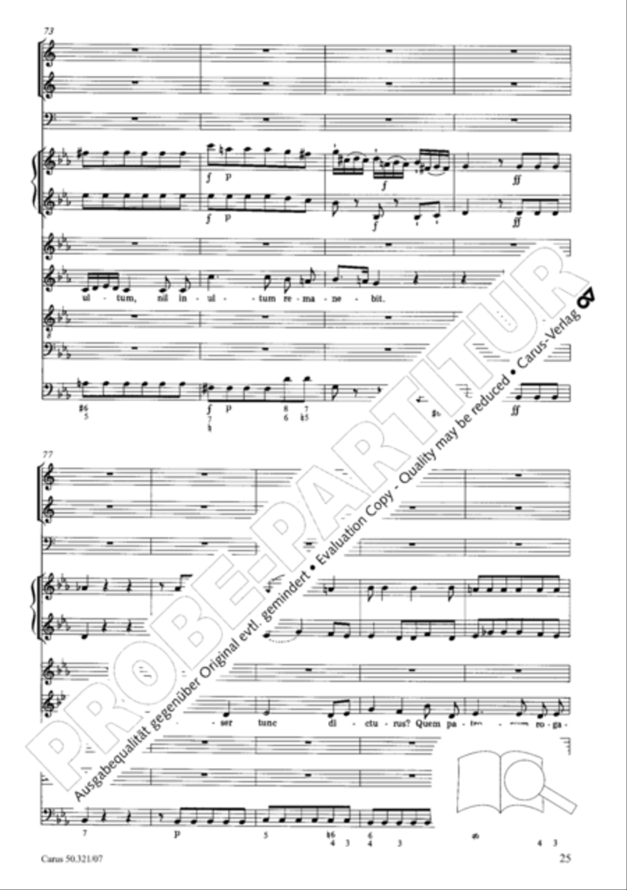Requiem in C minor 4-Part scores gallery preview page 32