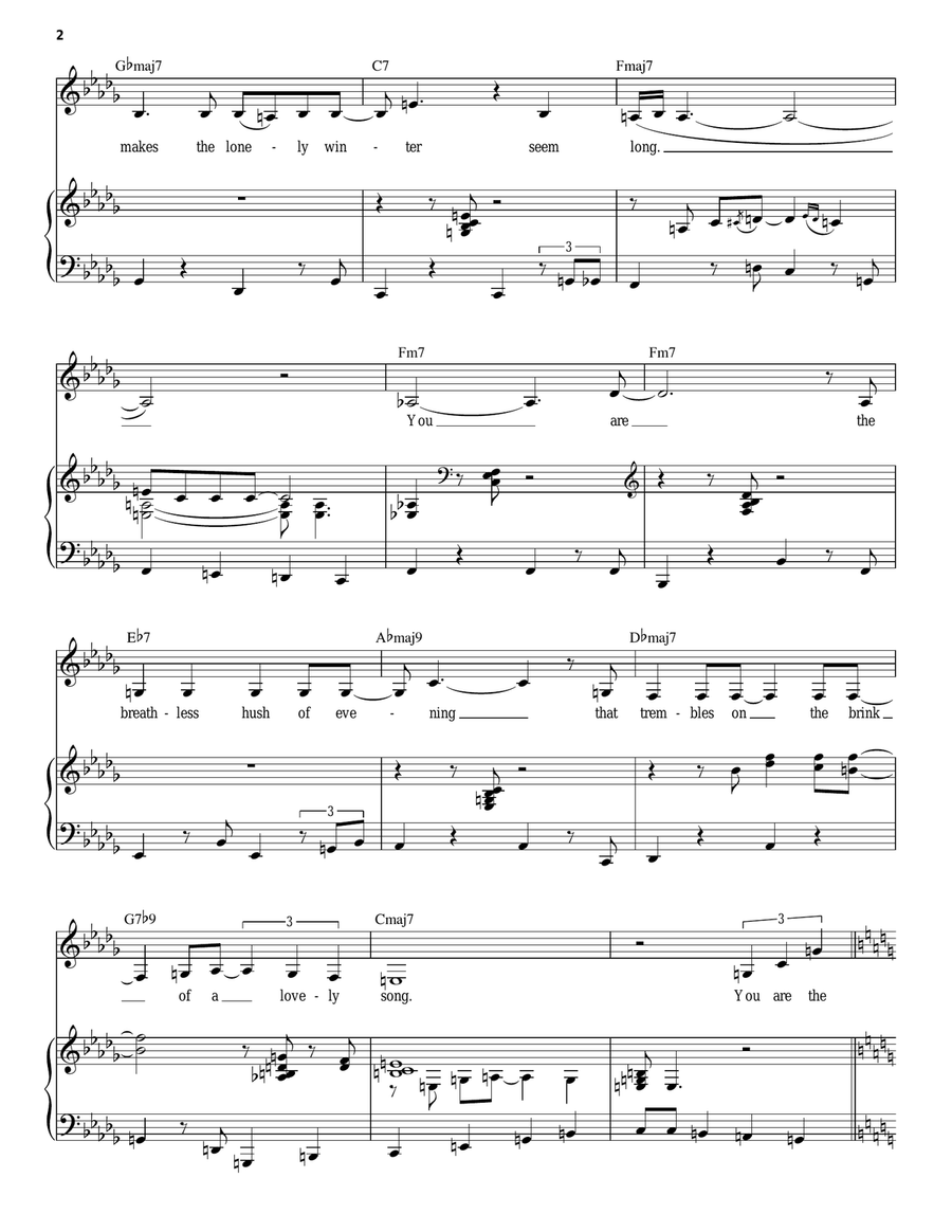 All The Things You Are Piano, Vocal scores gallery preview page 2