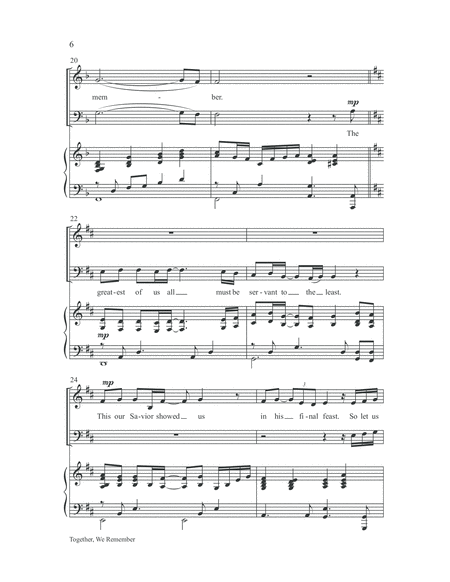 Together, We Remember-SATB-Digital Download image number null