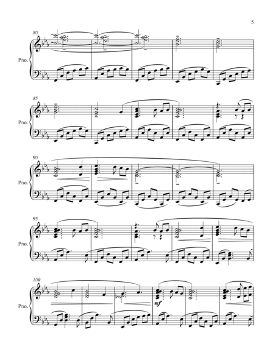 Ballade Piano Solo scores gallery preview page 5