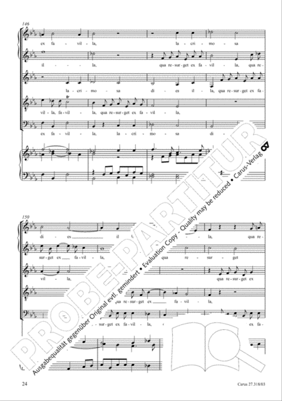 Requiem in F minor SSATB scores gallery preview page 25