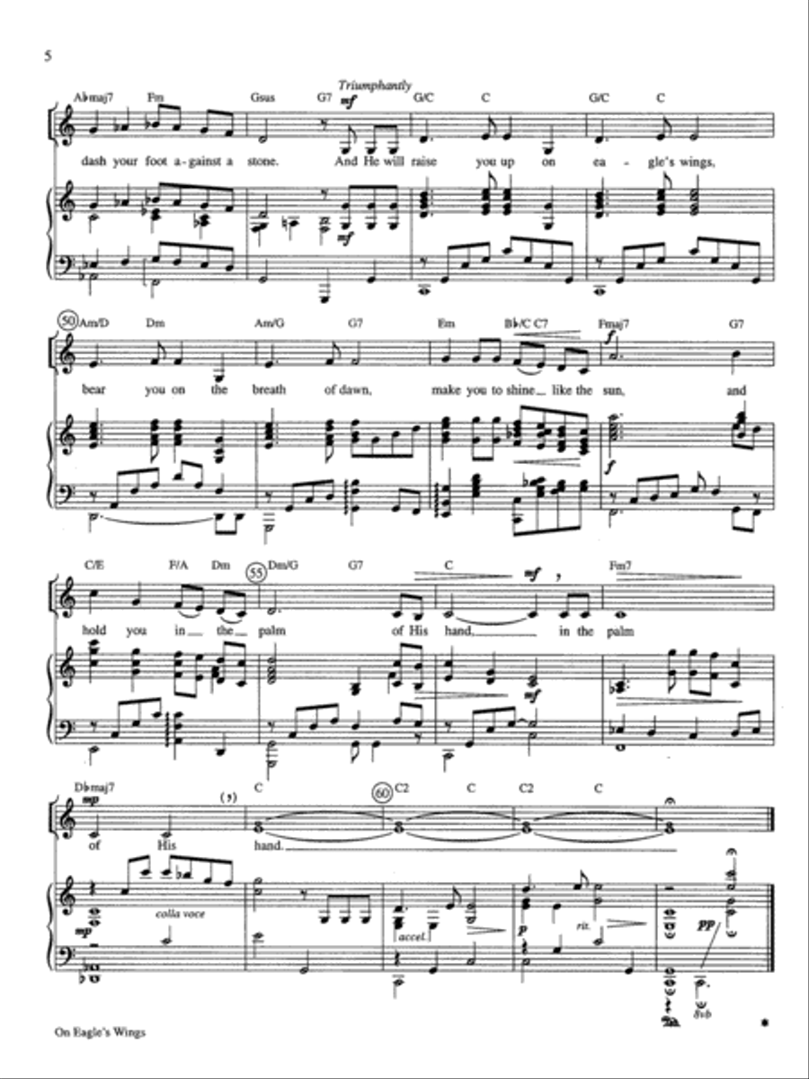 On Eagle's Wings High Voice scores gallery preview page 4