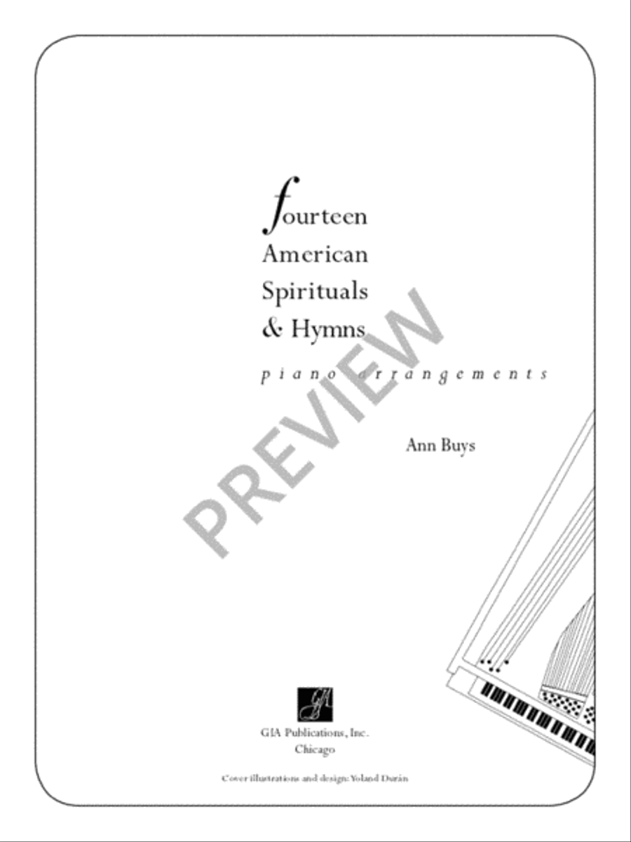 Fourteen American Spirituals and Hymns Piano Solo scores gallery preview page 3