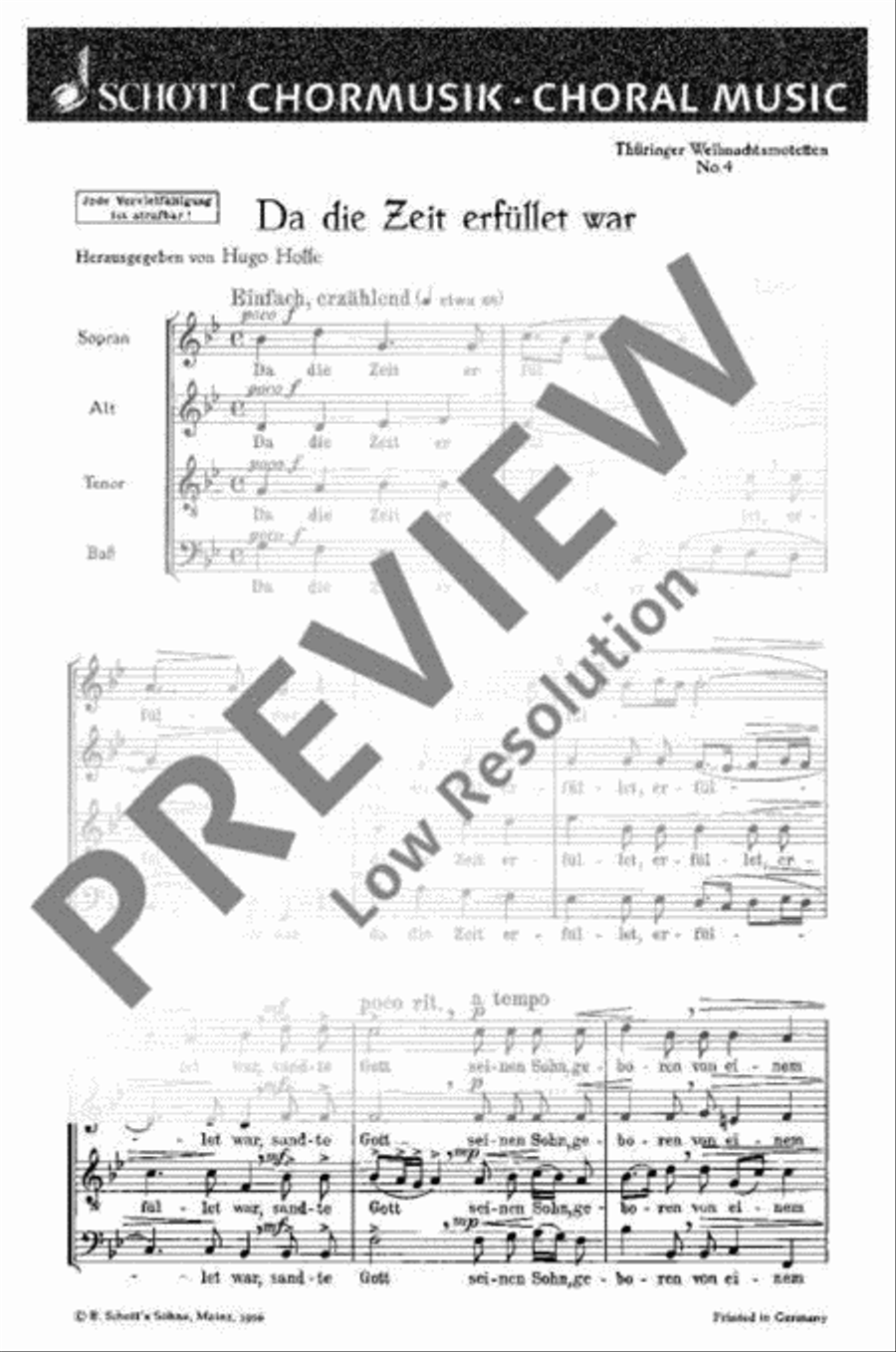 Weihnachtsmotetten 4-Part scores gallery preview page 2