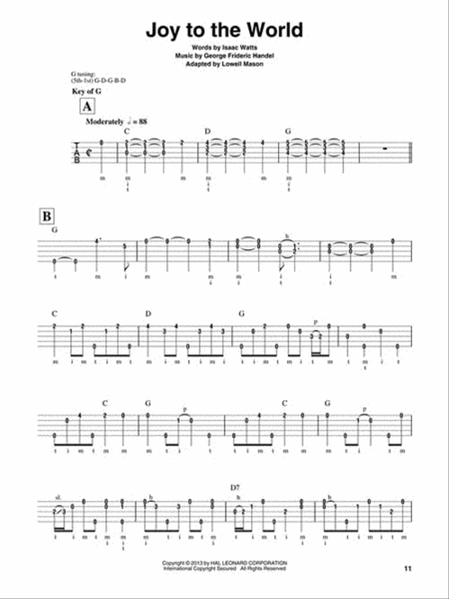 Old-Time Christmas Old-Time Christmas Guitar Tablature scores gallery preview page 6