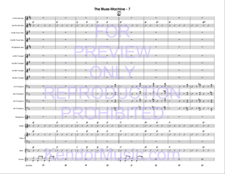 Blues Machine, The Blues Machine, The Jazz Ensemble scores gallery preview page 8