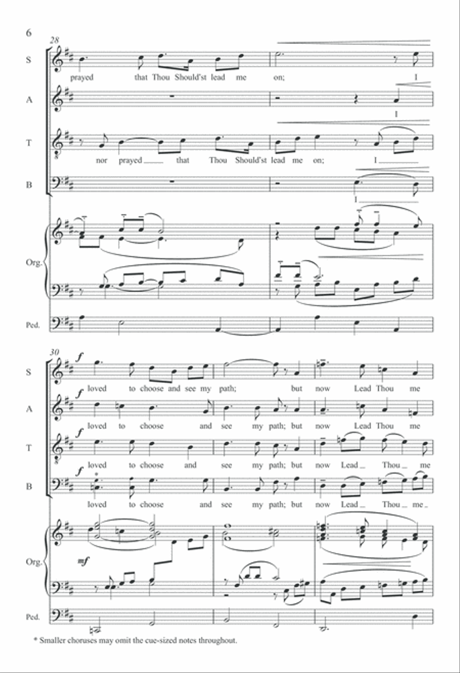 Lead, Kindly Light 4-Part scores gallery preview page 6