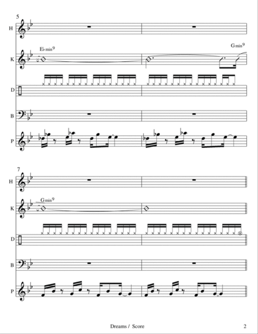 Dreams Trumpet scores gallery preview page 3