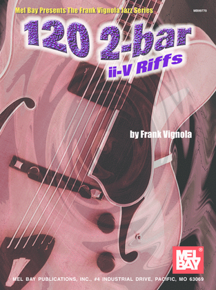 Book cover for 120 2-Bar II-V Riffs