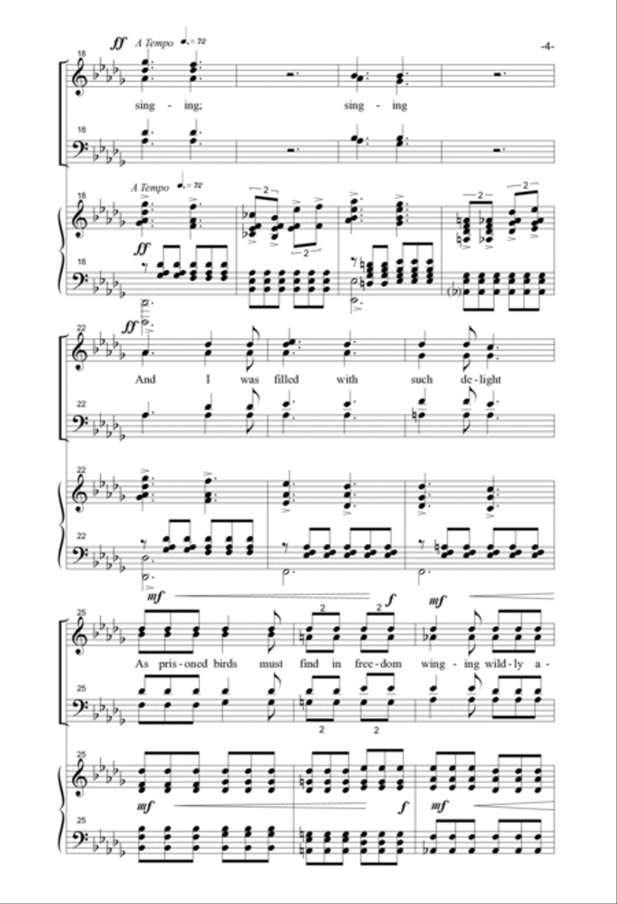 Everyone Sang 4-Part scores gallery preview page 3