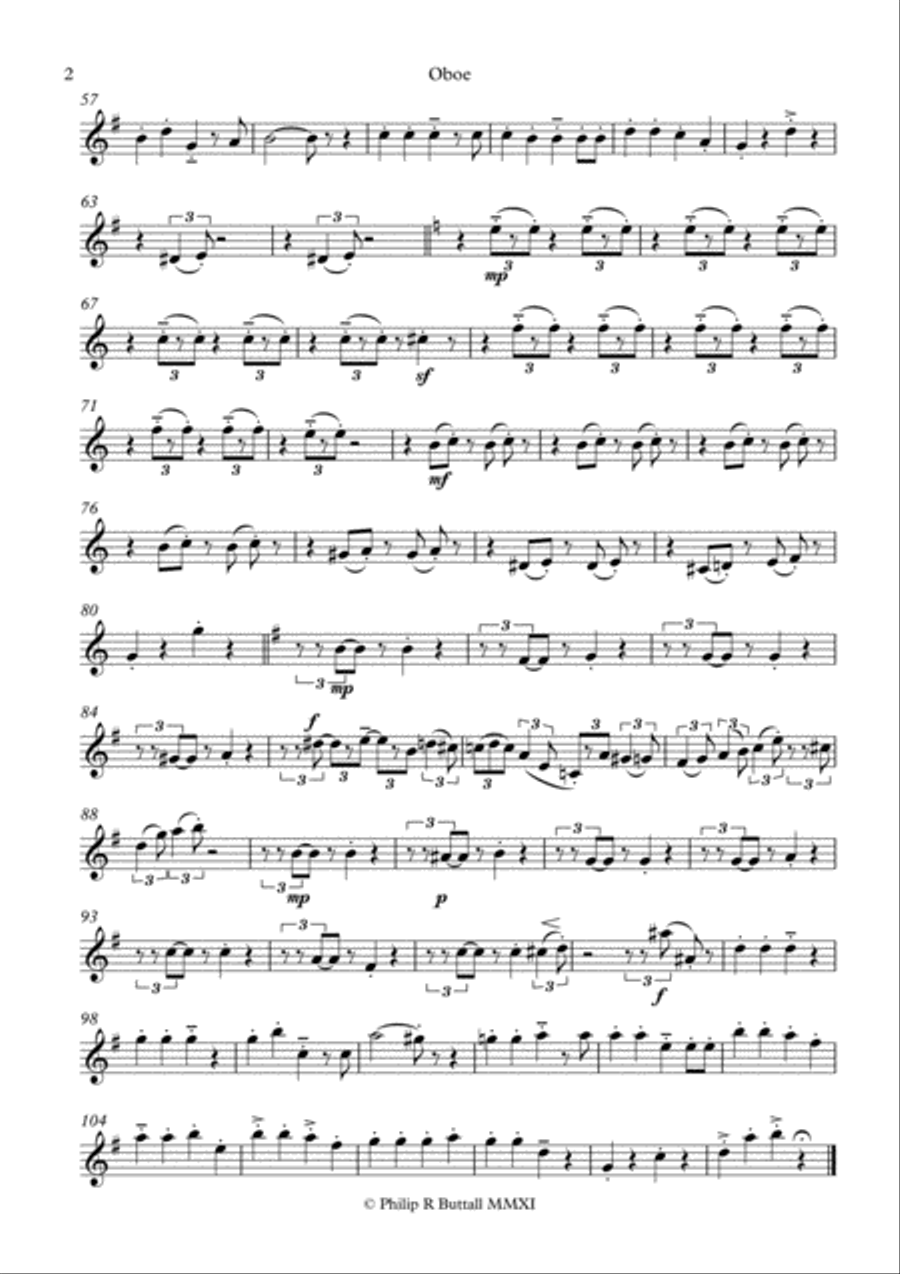 Jingle Bells (Wind Quintet) - Set of Parts [x5] Woodwind Quintet scores gallery preview page 5
