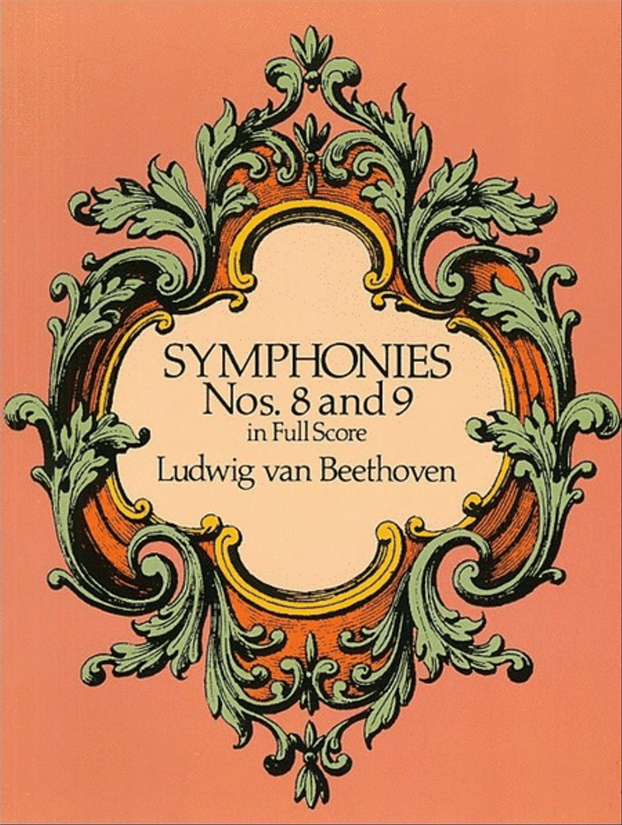 Beethoven - Symphonies Nos 8 & 9 Full Score Full Orchestra scores gallery preview page 1