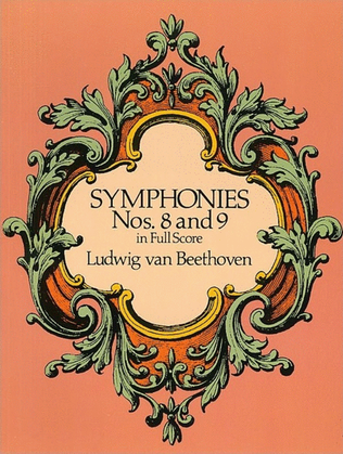 Book cover for Beethoven - Symphonies Nos 8 & 9 Full Score
