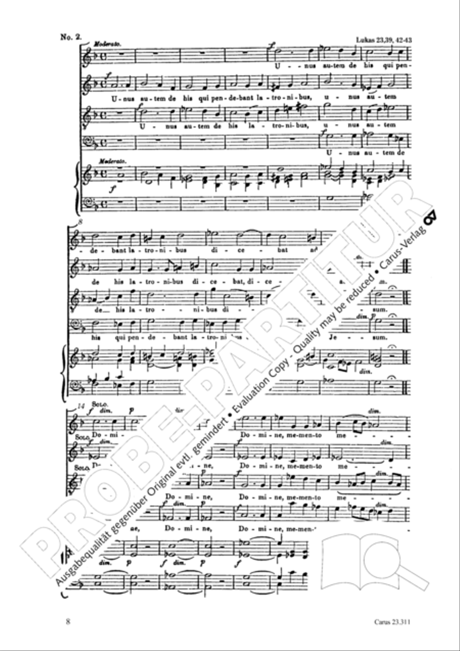 Les sept paroles du Christ sur la croix 4-Part scores gallery preview page 9