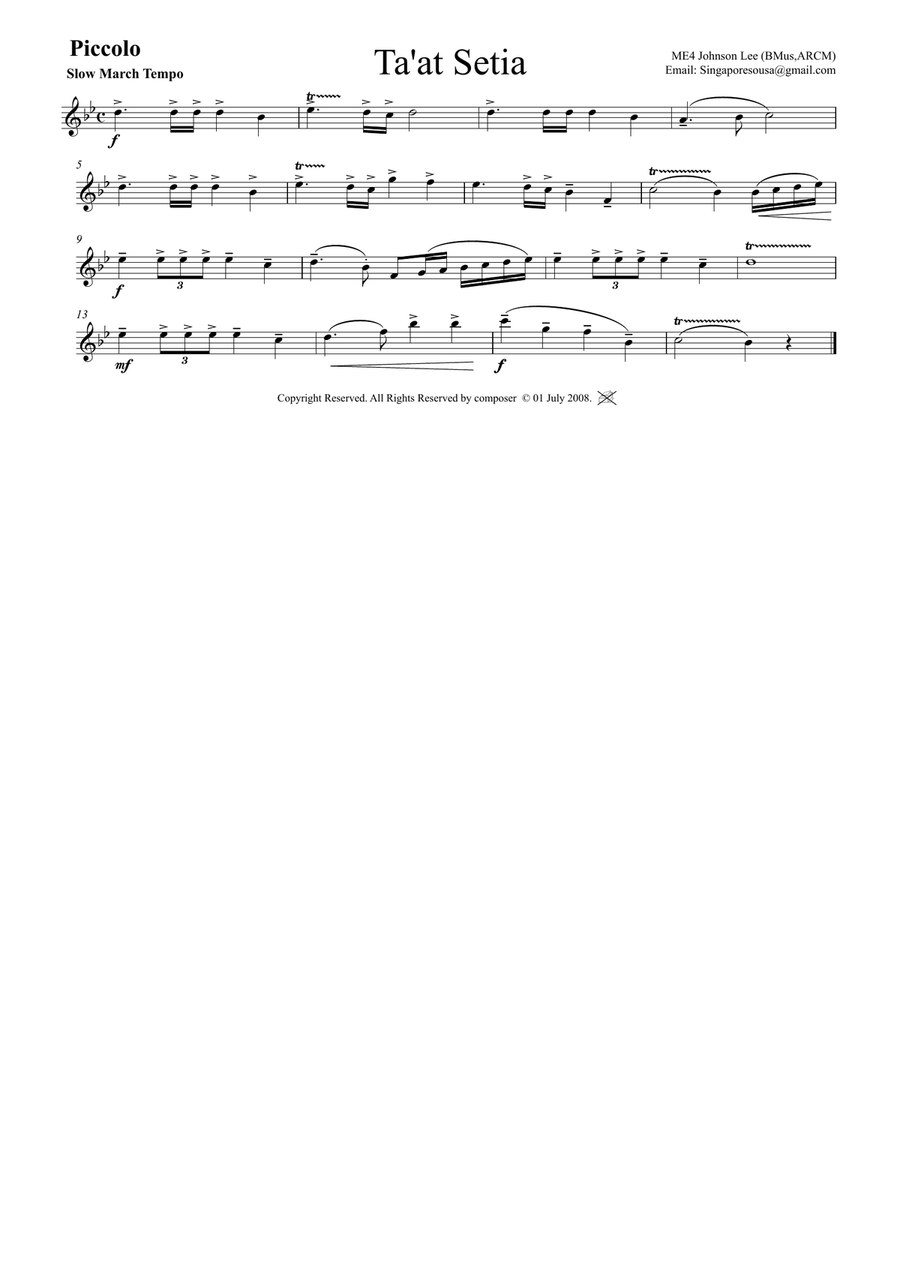 TAAT SETIA TAAT SETIA Concert Band scores gallery preview page 5