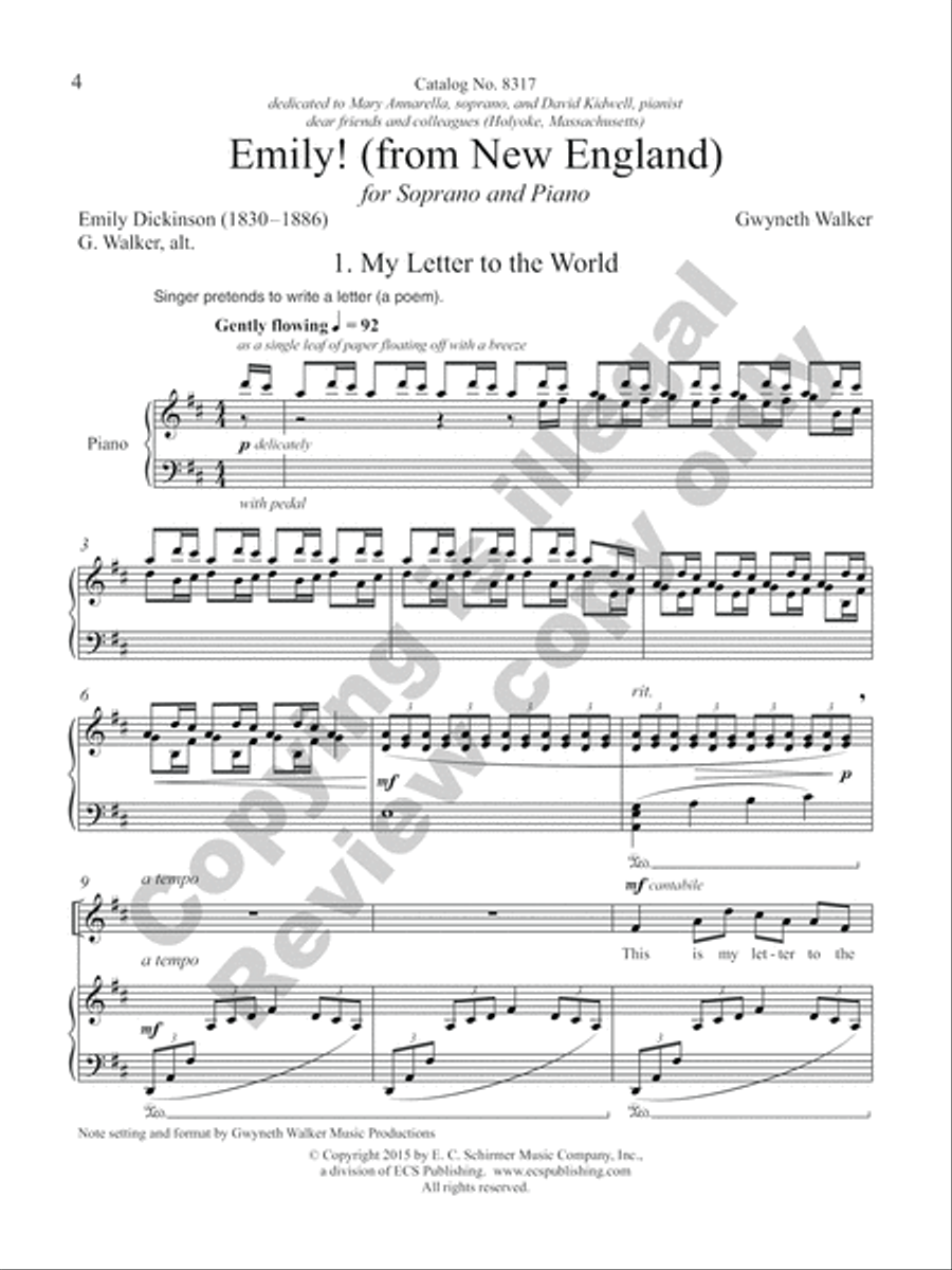 Emily! (from New England) Soprano Voice scores gallery preview page 4