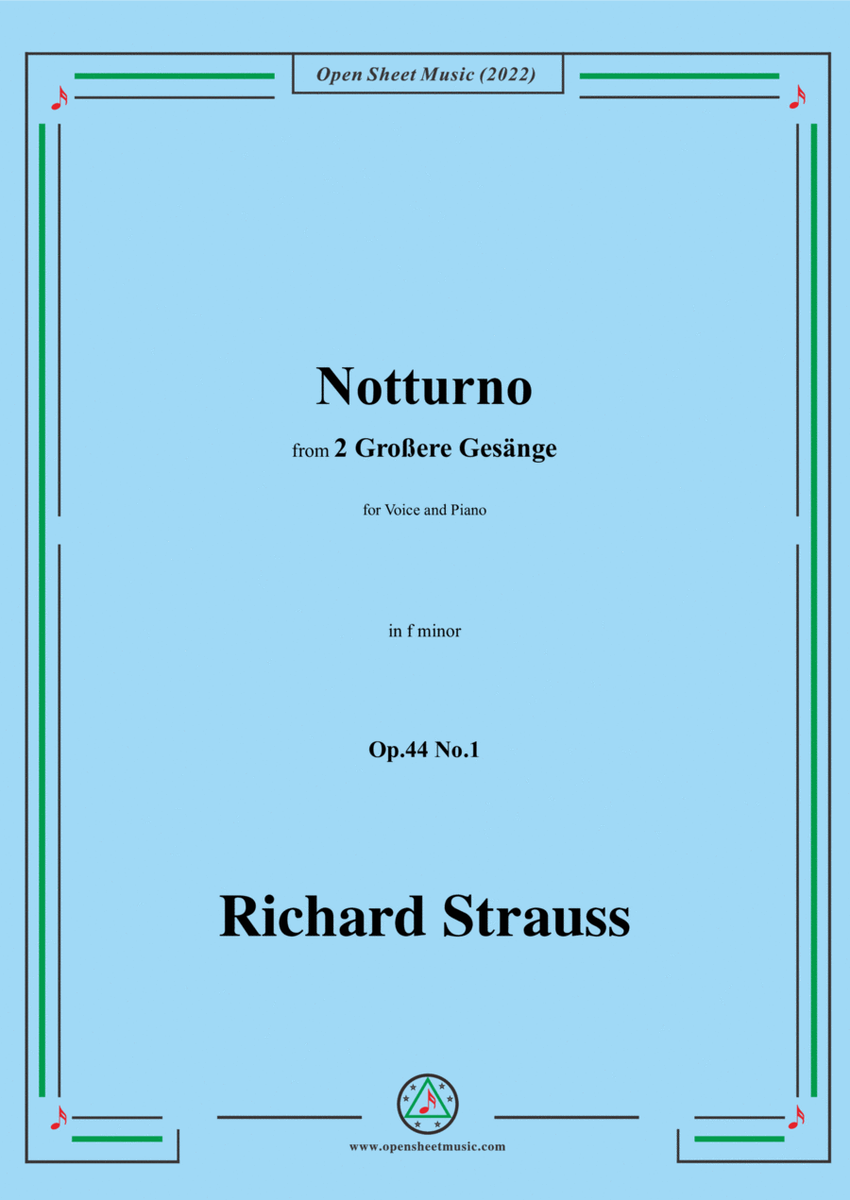 Richard Strauss-Notturno,in f minor,Op.44 No.1 image number null
