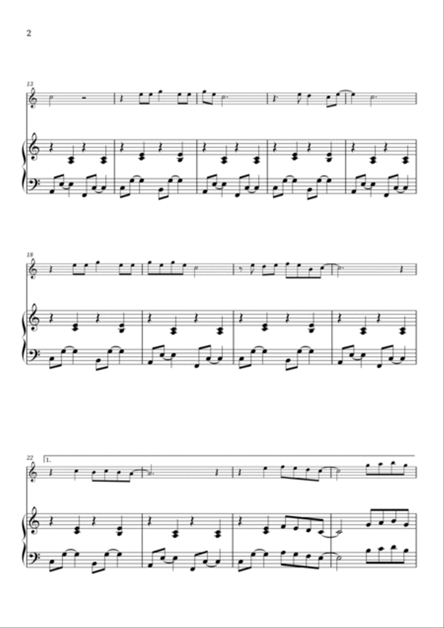 No Woman No Cry B-Flat Clarinet scores gallery preview page 2