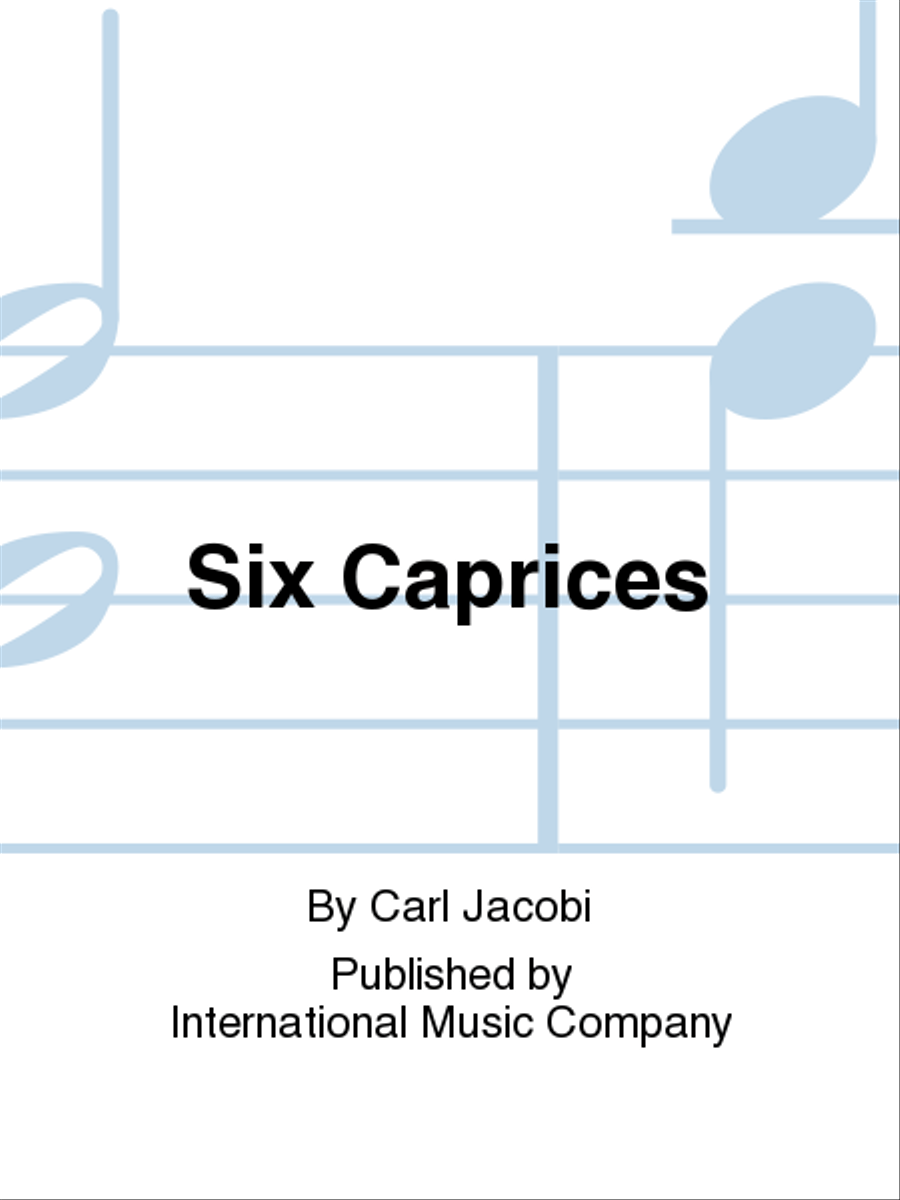 Six Caprices Six Caprices Bassoon Solo scores gallery preview page 1