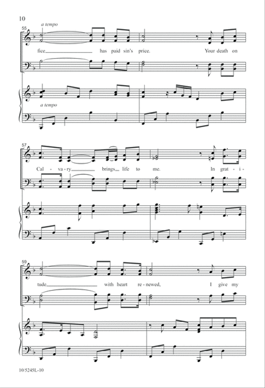I Will Follow You 4-Part scores gallery preview page 10