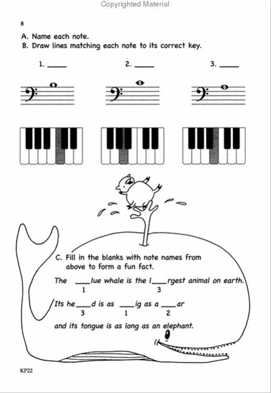 Bastien Theory Boosters: Middle C Note Speller