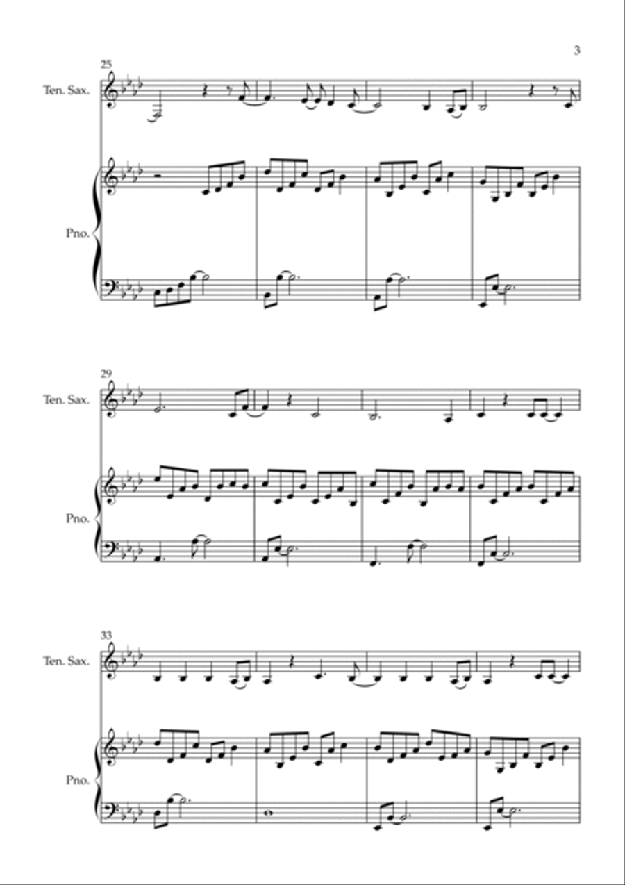All Of Me Tenor Saxophone scores gallery preview page 3