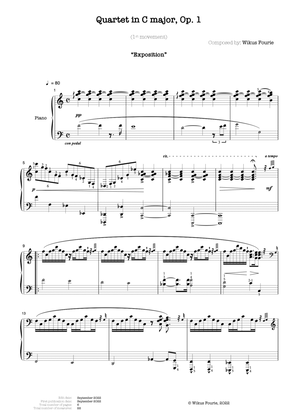 Quartet in C major, Op. 1 (1st movement "Exposition")