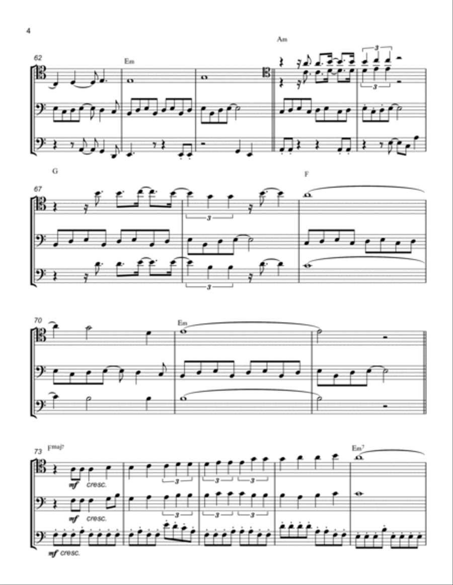 Rise Rise Cello Solo scores gallery preview page 4