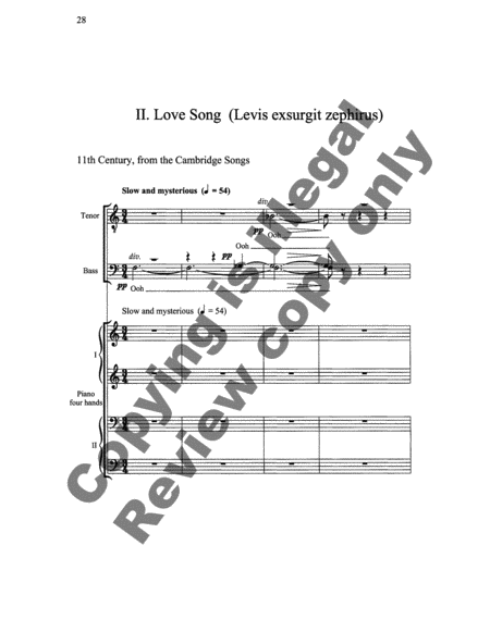 Carmina Juventutis (Songs of Youth) by David Conte TTBB - Sheet Music