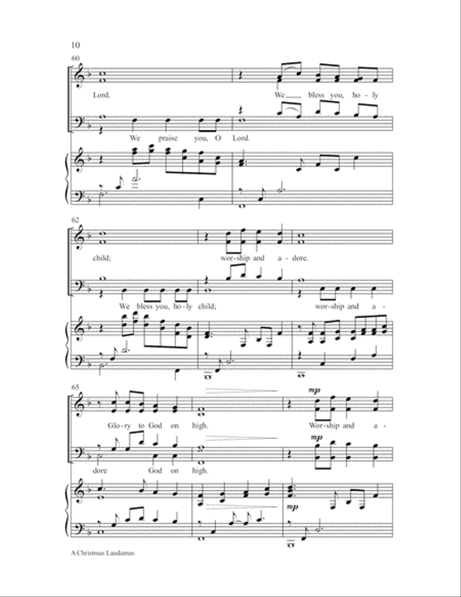 A Christmas Laudamus 4-Part scores gallery preview page 10