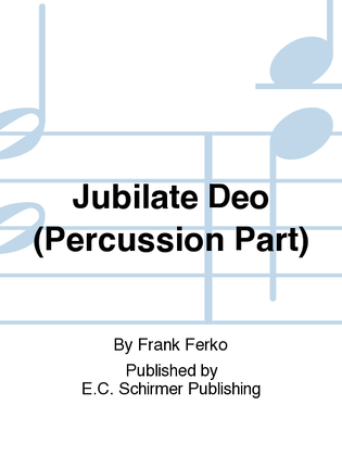 Jubilate Deo (Percussion Part)