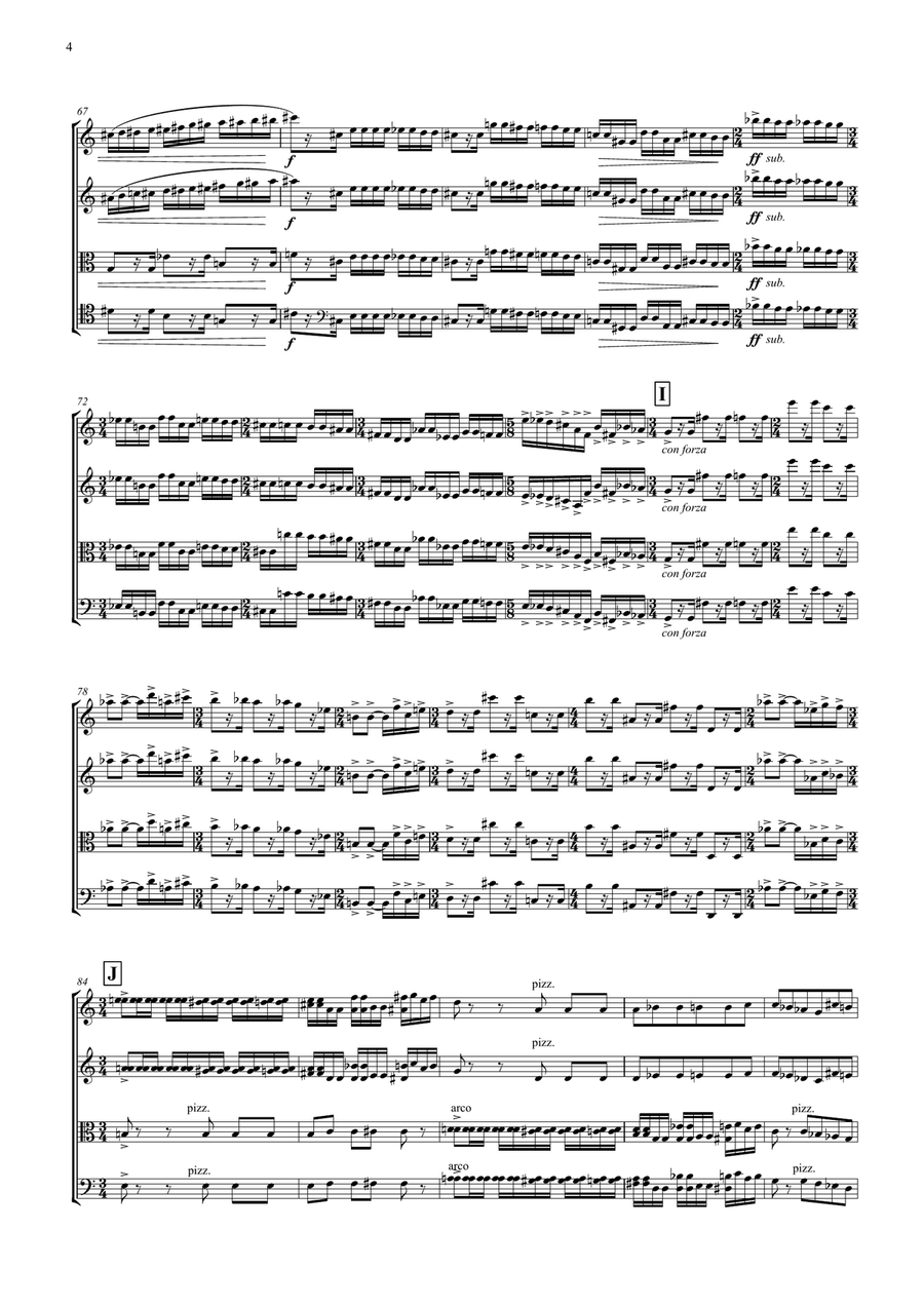 String Quartet no.2 String Quartet scores gallery preview page 5