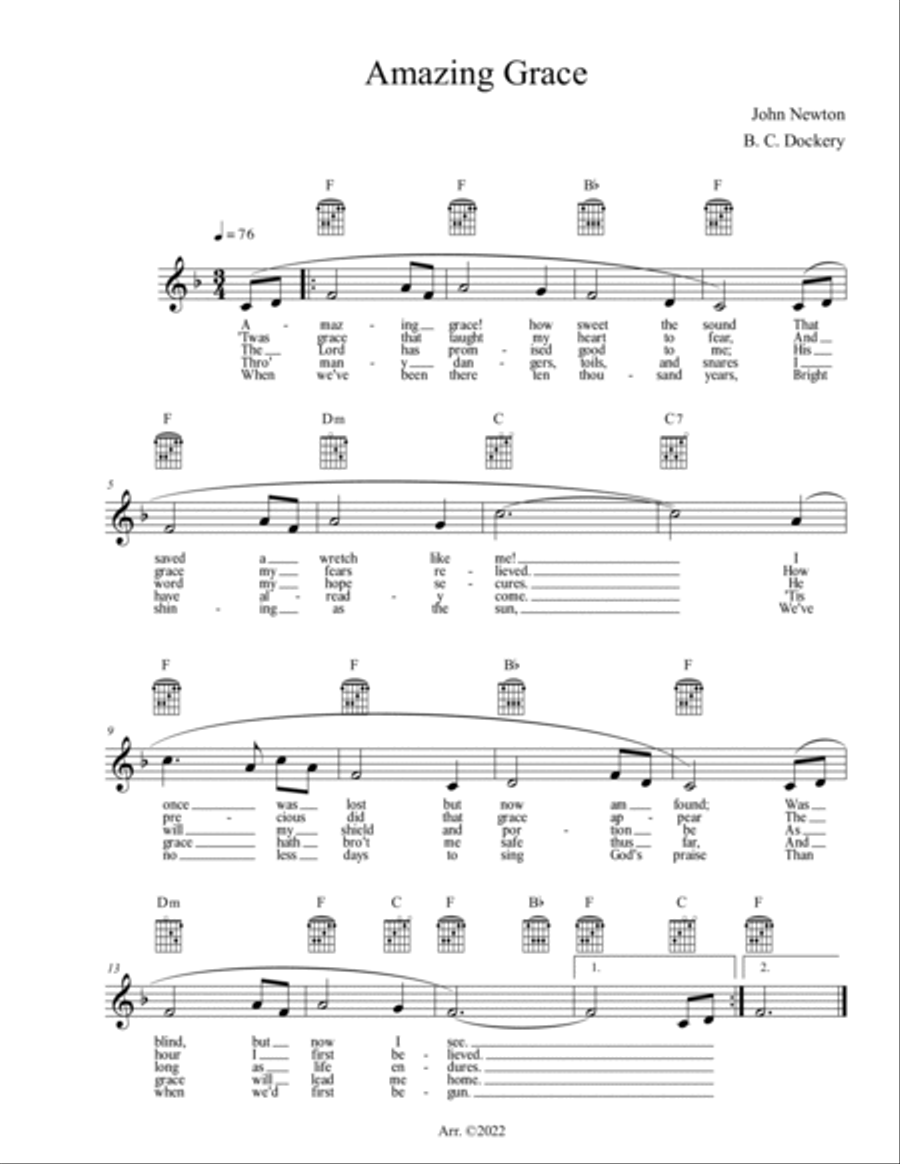 20 Greatest Hymns Fake Book Piano scores gallery preview page 6