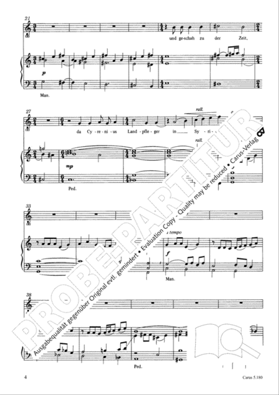 Das Weihnachtsevangelium Mezzo-Soprano Voice scores gallery preview page 5