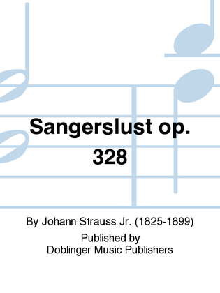 Book cover for Sangerslust op. 328