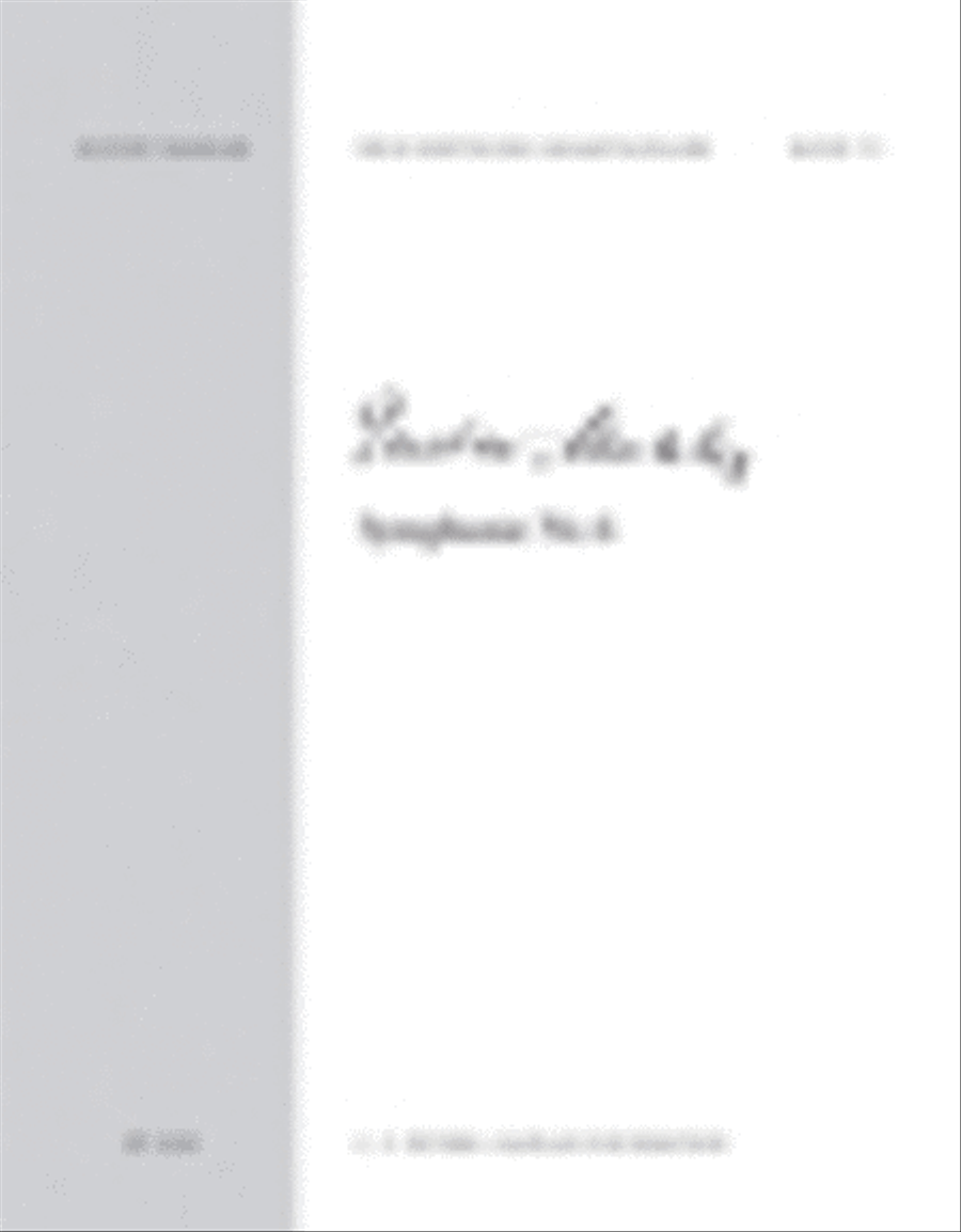 Symphony No. 6 Orchestra scores gallery preview page 1