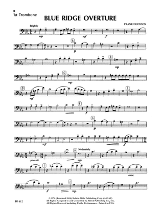Blue Ridge Overture: 1st Trombone