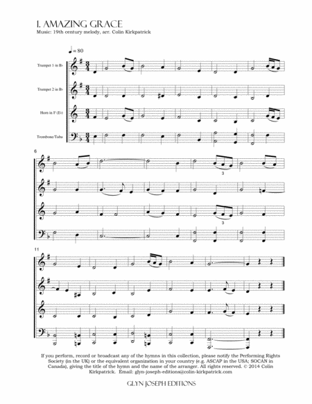 Your Favorite Easter Hymns for Brass by Various Brass Ensemble - Digital Sheet Music