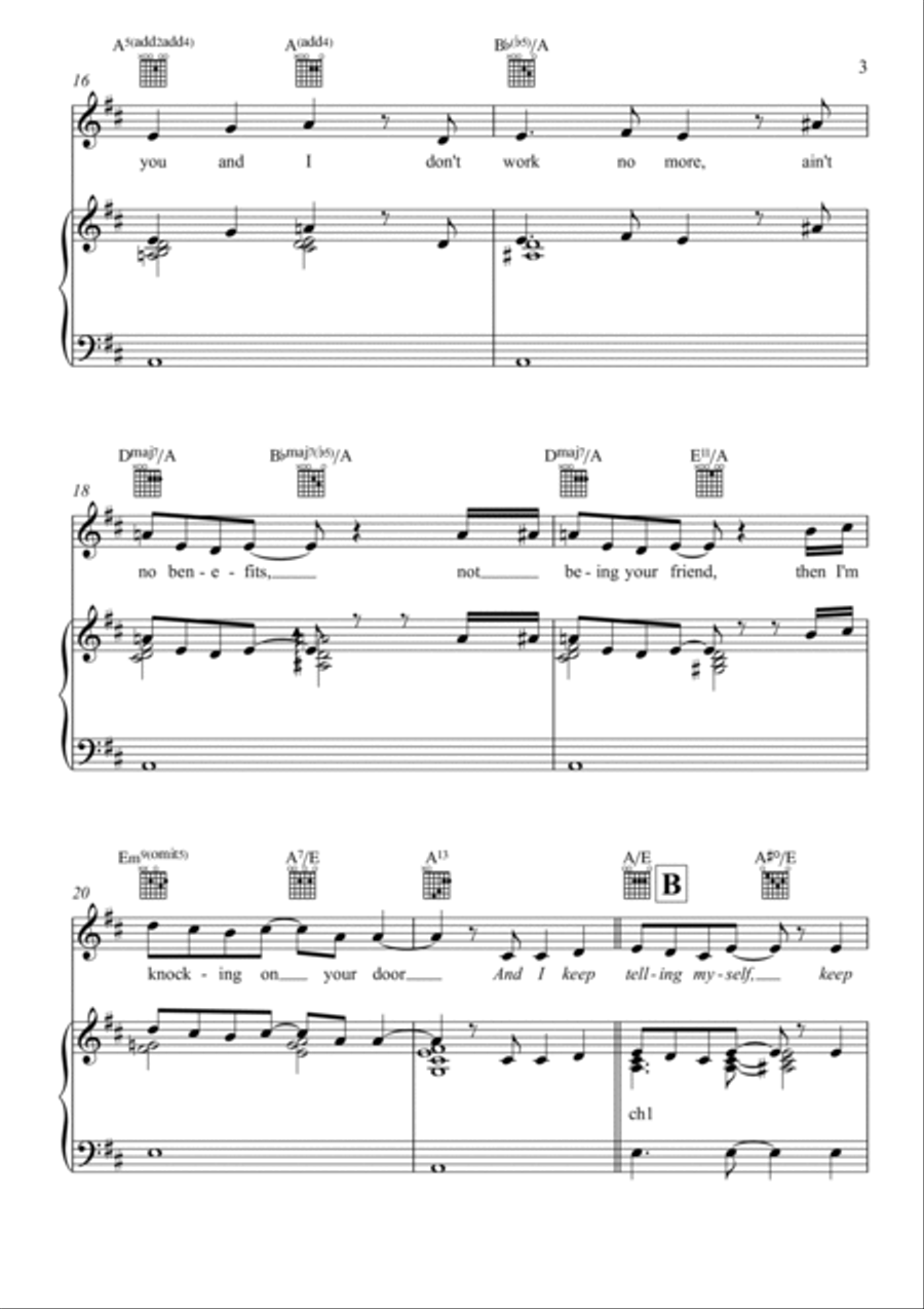 Keep Telling Myself Keep Telling Myself Piano, Vocal, Guitar scores gallery preview page 3