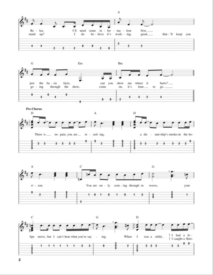 Comfortably Numb Acoustic Guitar scores gallery preview page 2