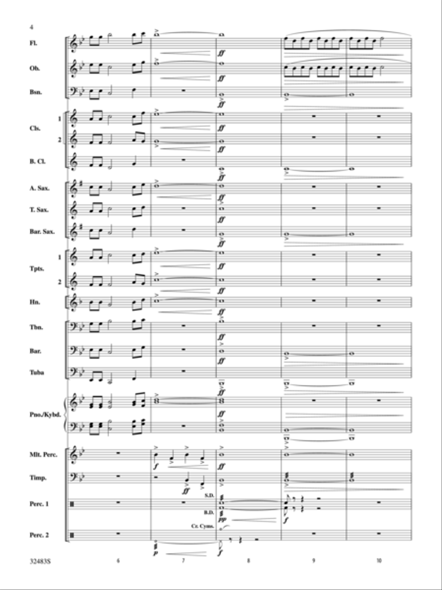 Angels from the Realms of Glory Concert Band scores gallery preview page 3