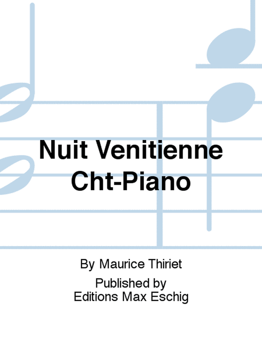 Nuit Venitienne Cht-Piano