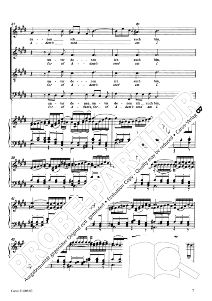 O my God, when shall I perish (Liebster Gott, wenn werd ich sterben) 4-Part scores gallery preview page 12